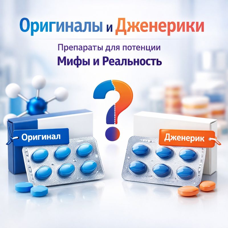 Оригиналы и дженерики препаратов для потенции — мифы и реальность